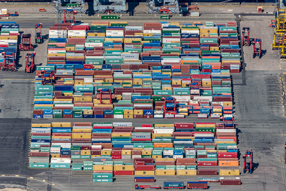 Container Terminal in Hamburg-Waltershof