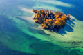 Rose Island in Lake Starnberg in autumn