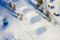 Winterlicher Golfplatz