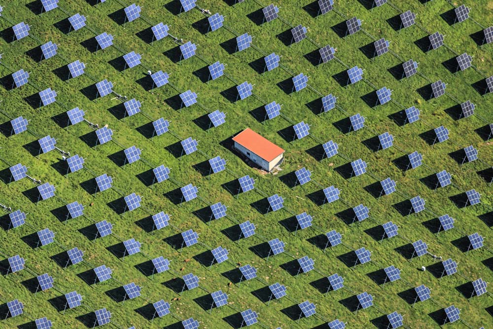 Solar field in Bogen