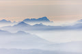 Zugspitze above a sea of clouds