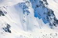 Snow avalanche in the Tyrolean Alps