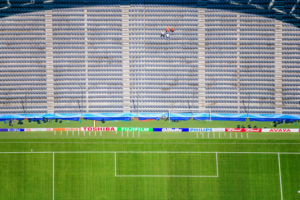 Pause im Stadion