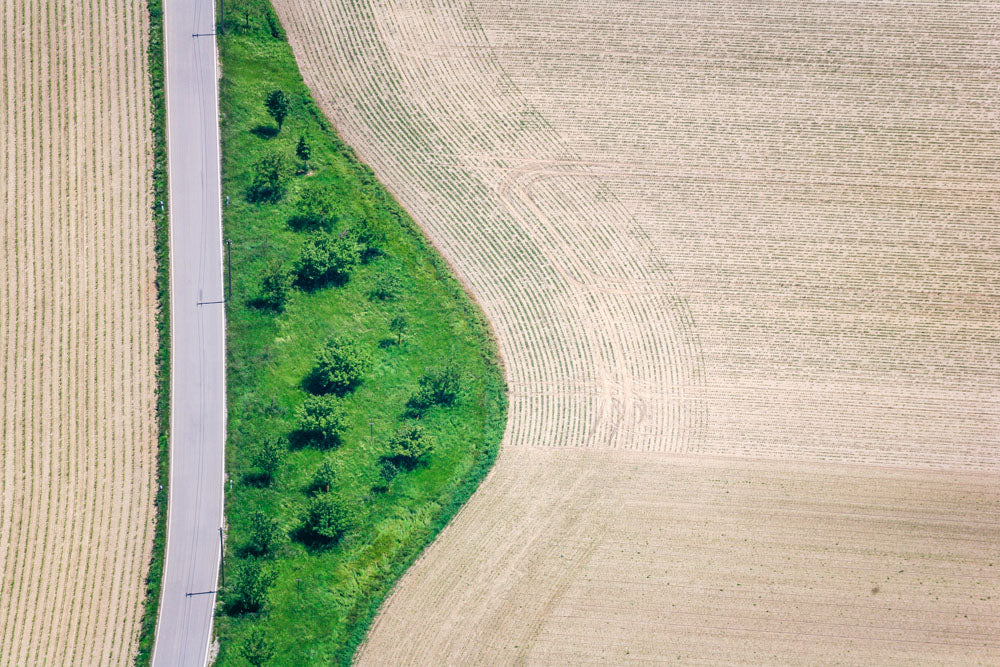 Beule in der Ackerlandschaft