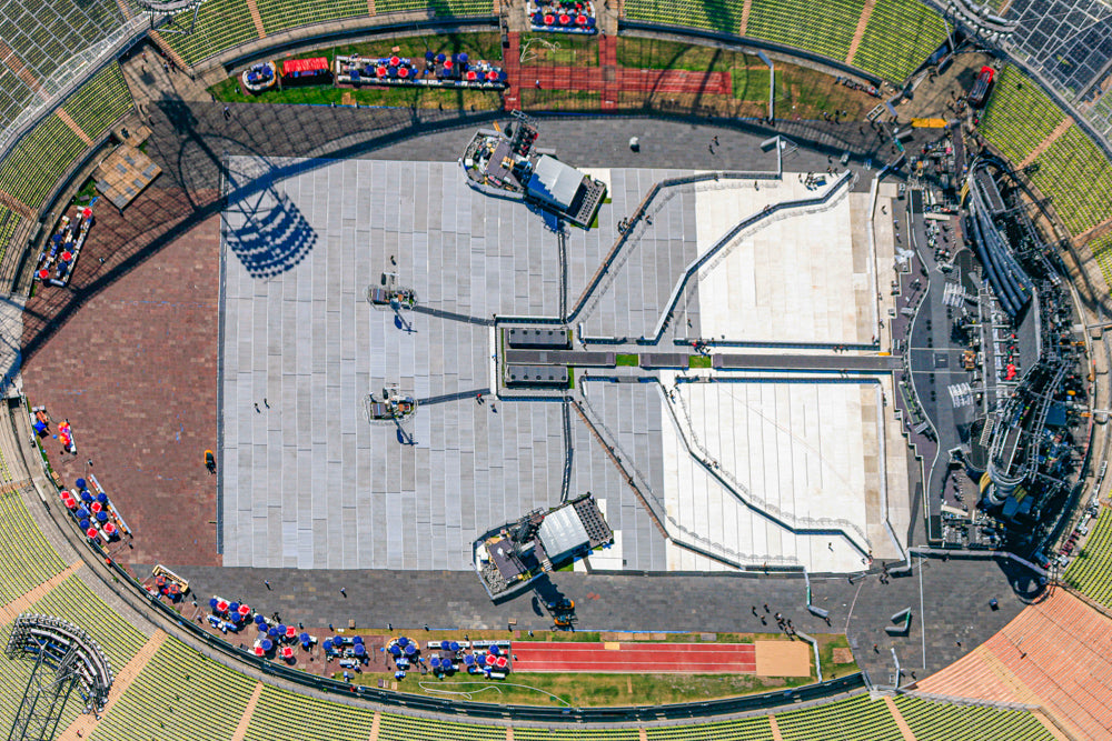 Konzertbühne im Olympiastadion