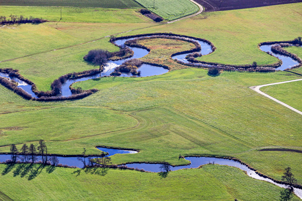 Gründlbach and Vils between Aham and Frontenhausen