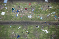 Überreste eines Festivals