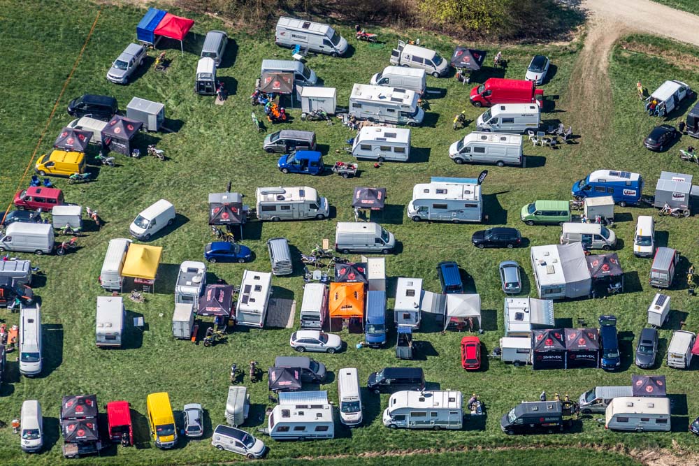Parking lot at the Essenbach motocross track