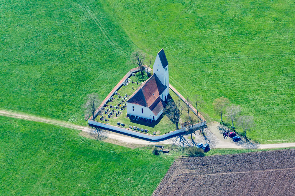 Church of St. Peter and Paul in a green meadow