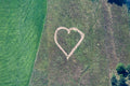 Heart in the meadow