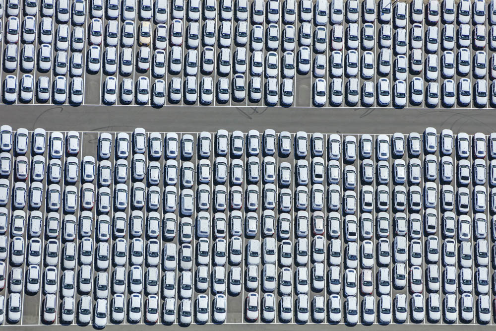 Abstellplatz für Neufahrzeuge