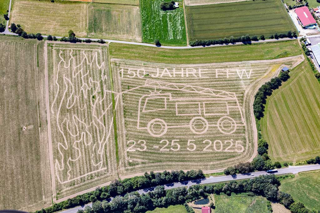 Graffiti im Maisfeld