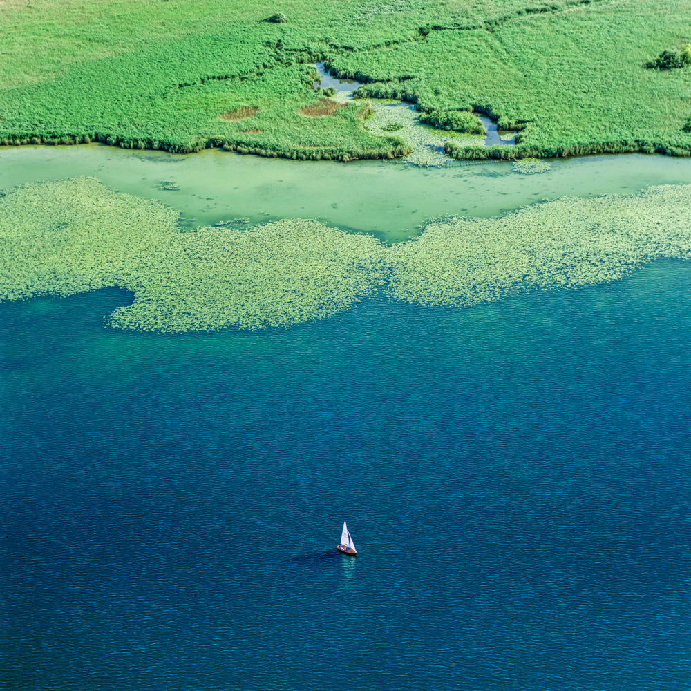 Pilsensee mit Segelboot
