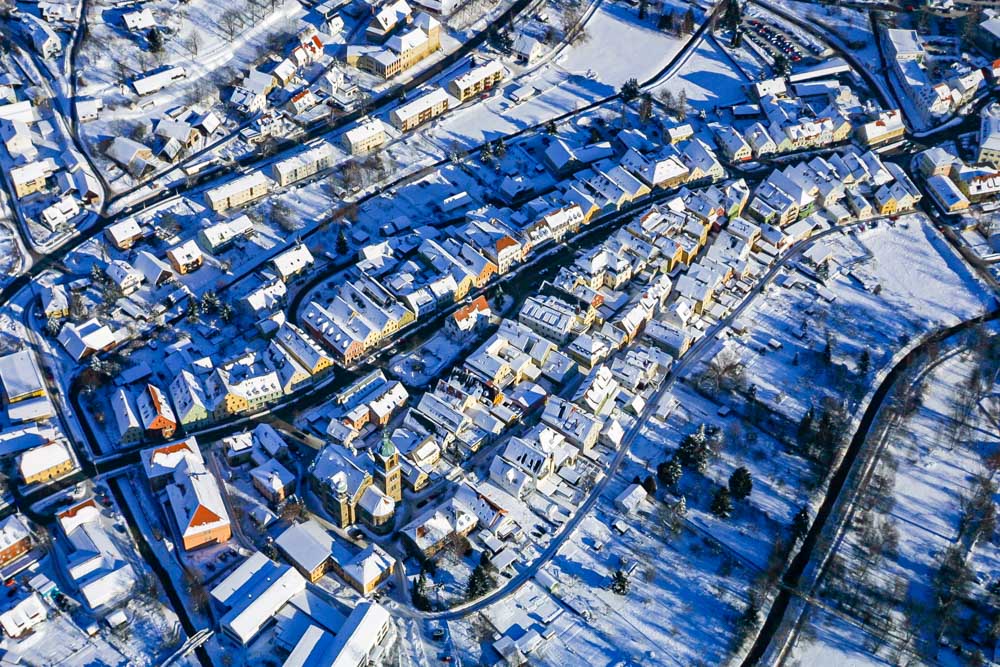 Altstadt von Pegnitz im Winter