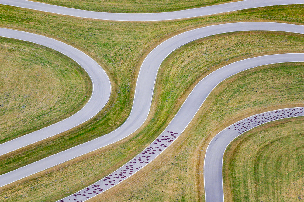 Kurven im Audi Testgelände