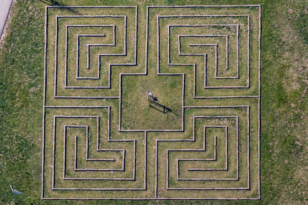 Labyrinth in the Ruffenhofen Roman Park 