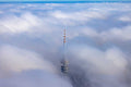 Olympic Tower in the fog 