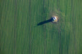 Small field chapel near Thaldorf in a green field 