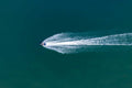 Schneller Jetski auf der Donau
