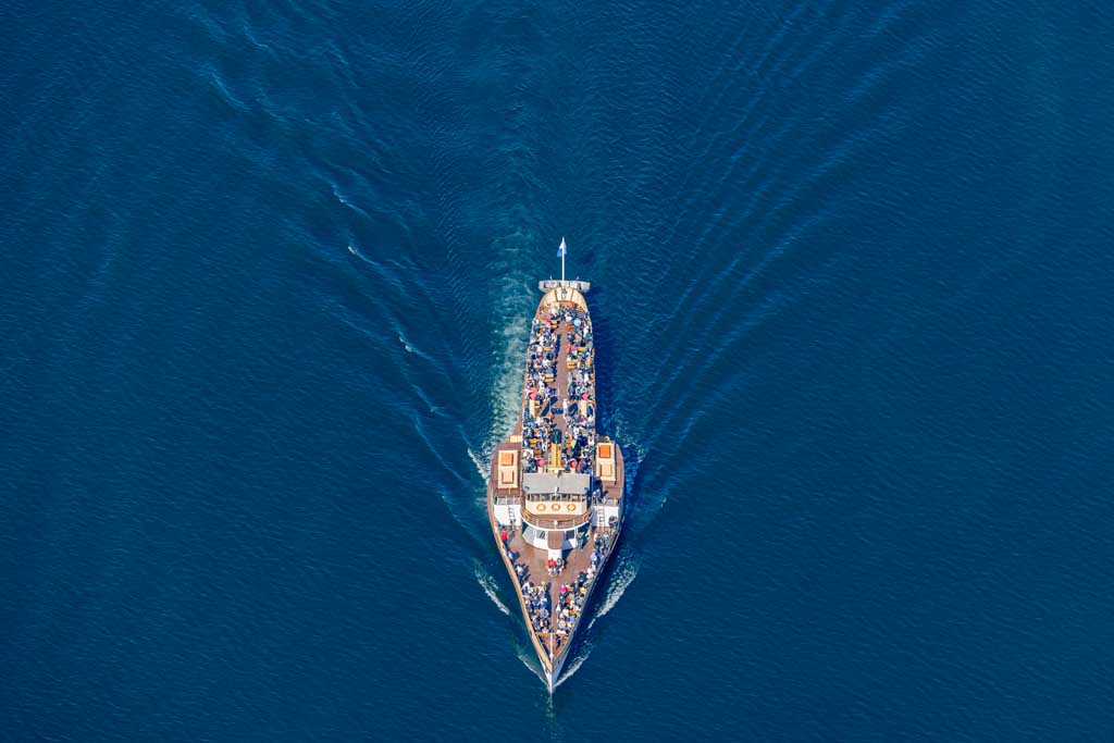Passenger ship Ludwig Fessler on Lake Chiemsee 