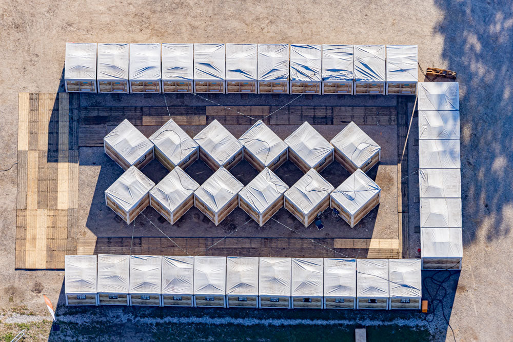 Living containers at Campsite Oktoberfest