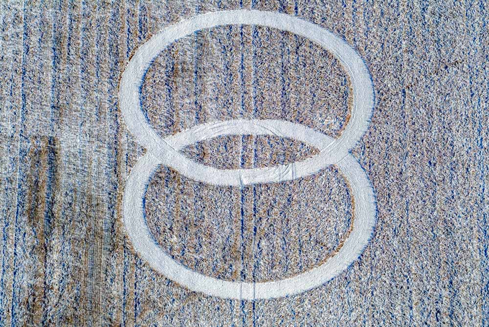 Two circles on a snowy field