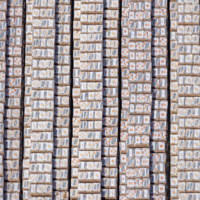 Lagerplatz für brandneue Ziegel - Klaus Leidorf